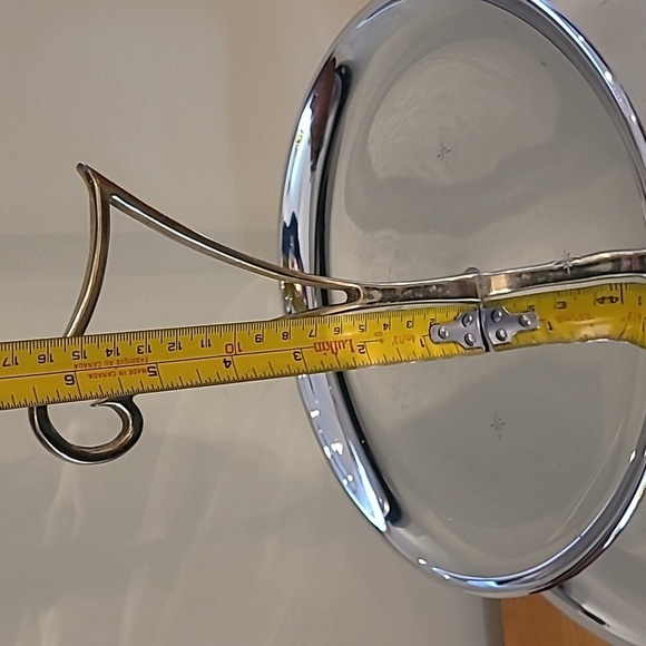 RIVIERIA Atomic MCM Two Tiered Chromeware Tidbit Petit Fours Serving Tray - Picture 12 of 16